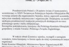XXIV Sejmik Działaczy Polonijnych Polskiego Komitetu Olimpijskiego...
